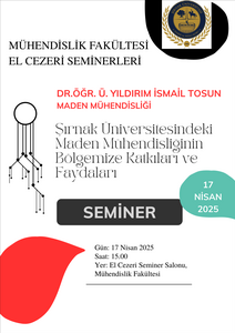 El-CEZERİ SEMİNER GÜNLERİ: Dr. Öğr. Ü. Yıldırım İsmail TOSUN