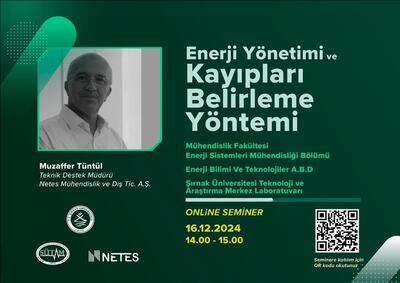 SEMİNER: NETES Müdürü Muzaffer TÜNTÜL "Enerji Yönetimi ve Kayıpları Belirleme Yöntemi"